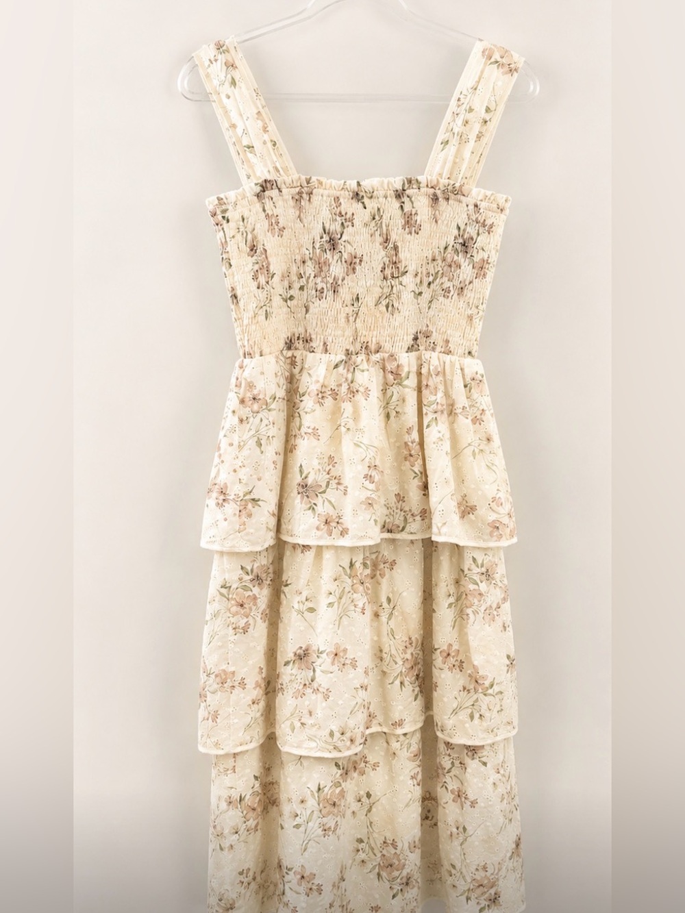 Aureum Floral Eyelet Tiered Midi Dress – Size S – NWT - Picture 3 of 3